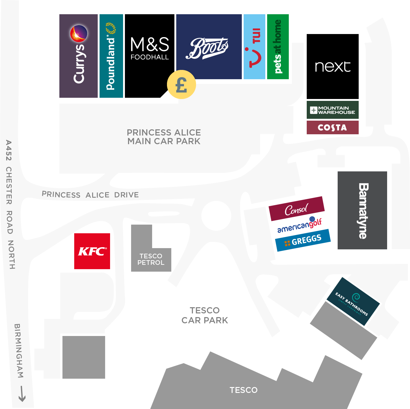 North Hill Mall Map Information | Princess Alice Parking | Public Transport